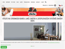 Tablet Screenshot of dufa.cz